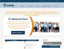 Tablet Screenshot of aamse.org